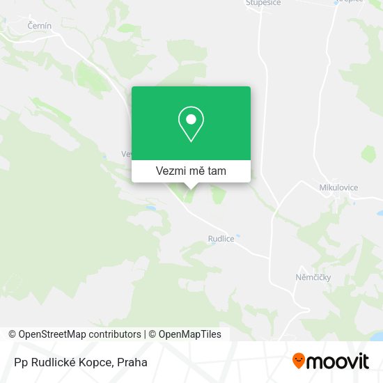 Pp Rudlické Kopce mapa