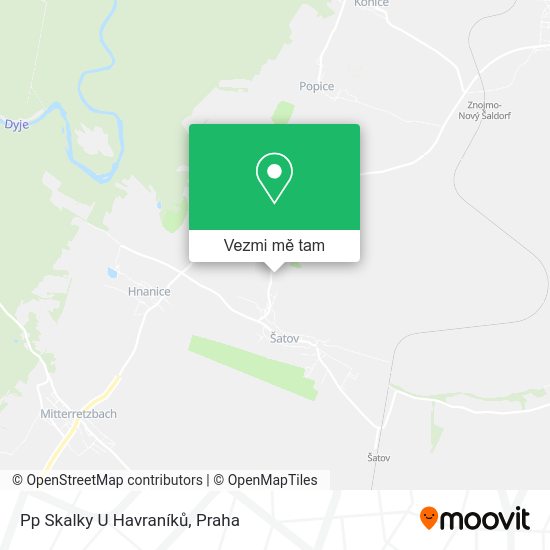 Pp Skalky U Havraníků mapa