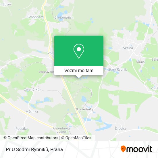 Pr U Sedmi Rybníků mapa
