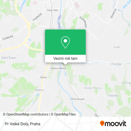 Pr Velké Doly mapa