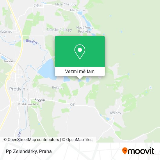Pp Zelendárky mapa