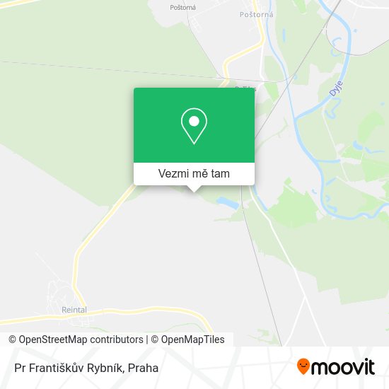 Pr Františkův Rybník mapa