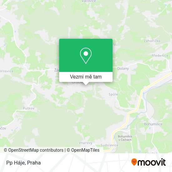 Pp Háje mapa