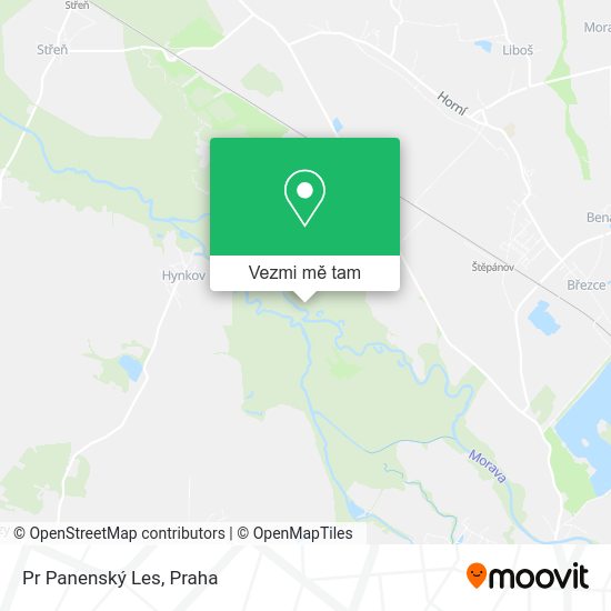 Pr Panenský Les mapa