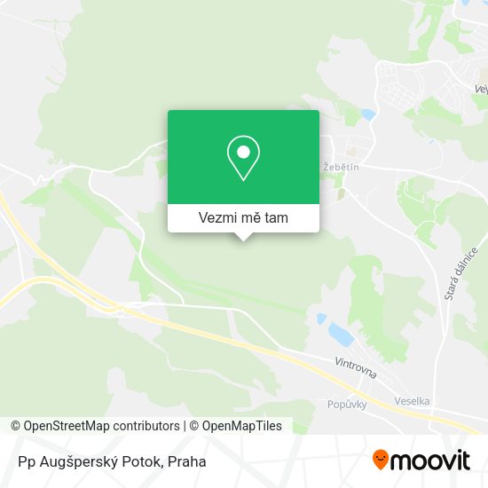 Pp Augšperský Potok mapa