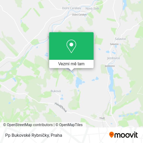 Pp Bukovské Rybníčky mapa