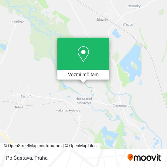 Pp Častava mapa