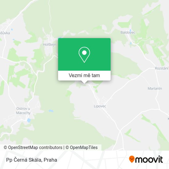 Pp Černá Skála mapa