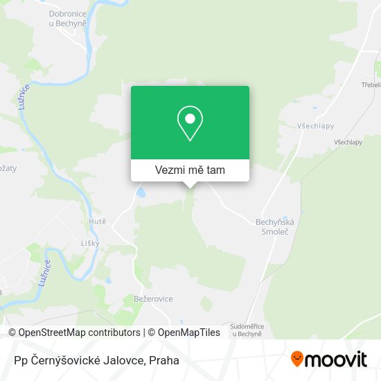 Pp Černýšovické Jalovce mapa