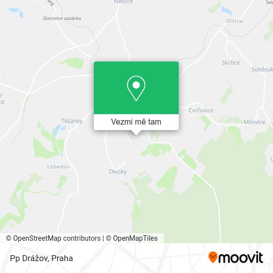 Pp Drážov mapa
