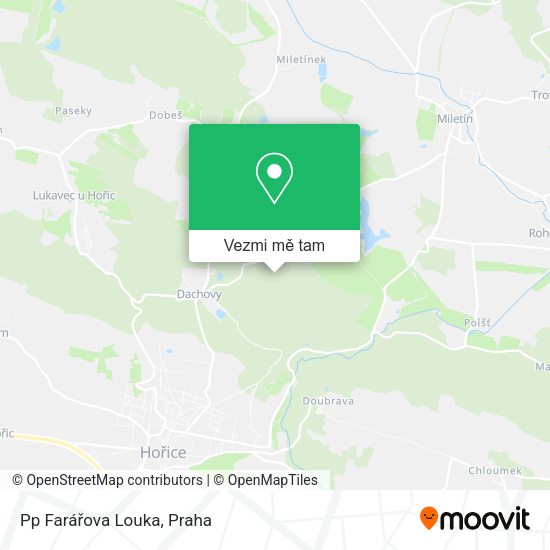 Pp Farářova Louka mapa