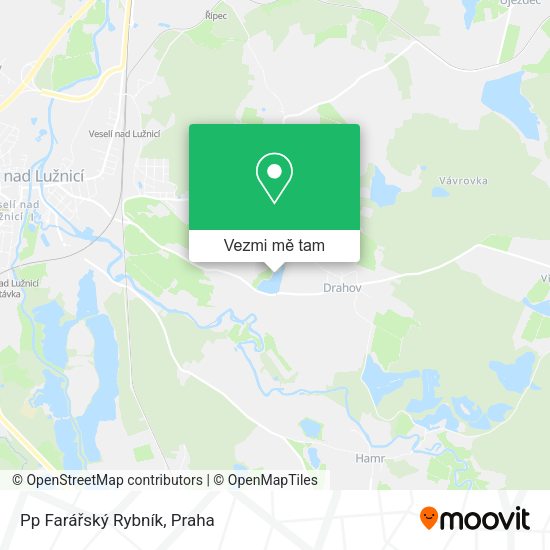 Pp Farářský Rybník mapa