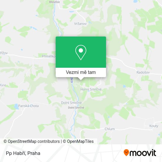 Pp Habří mapa