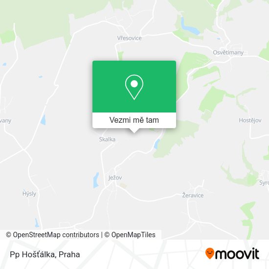 Pp Hošťálka mapa