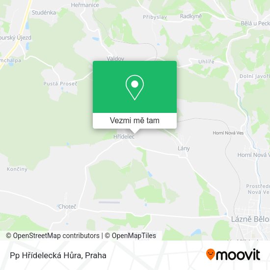 Pp Hřídelecká Hůra mapa