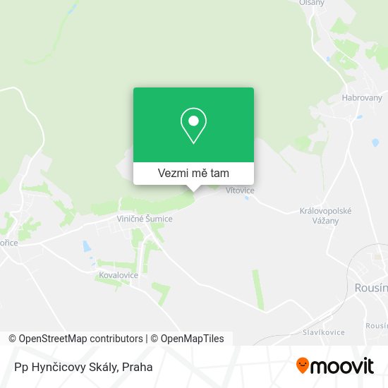 Pp Hynčicovy Skály mapa