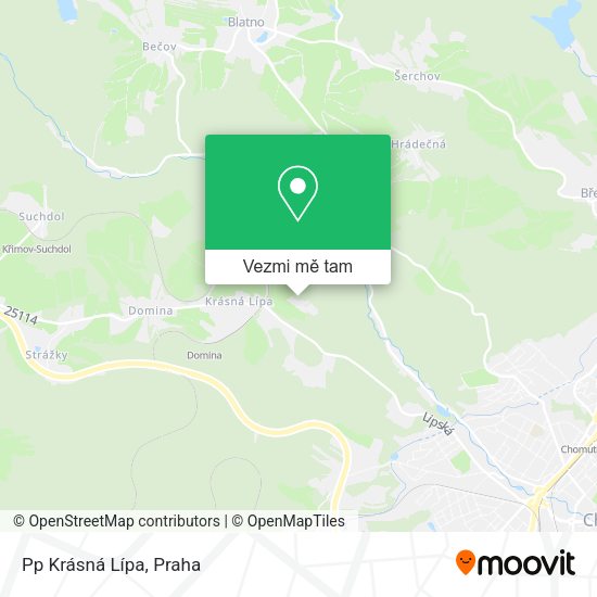 Pp Krásná Lípa mapa