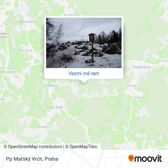 Pp Mařský Vrch mapa