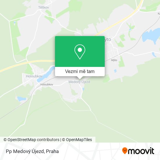 Pp Medový Újezd mapa