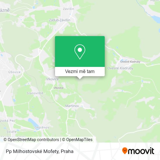 Pp Milhostovské Mofety mapa