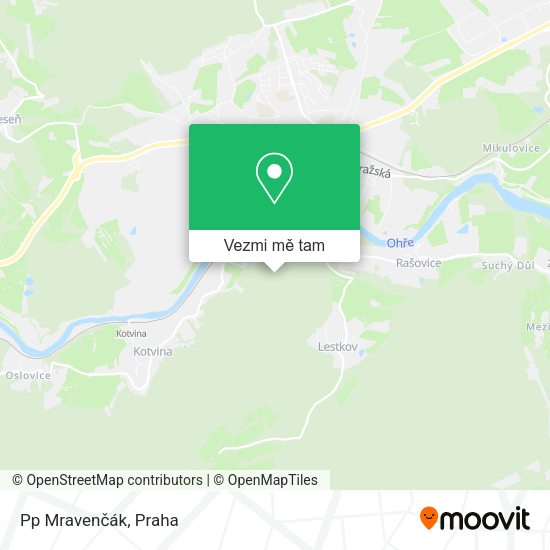 Pp Mravenčák mapa