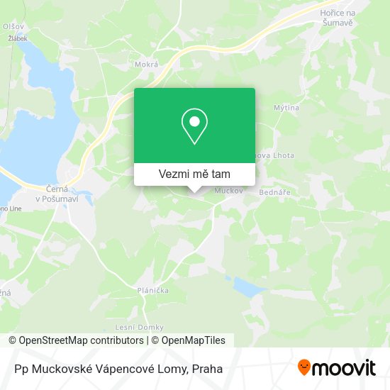 Pp Muckovské Vápencové Lomy mapa