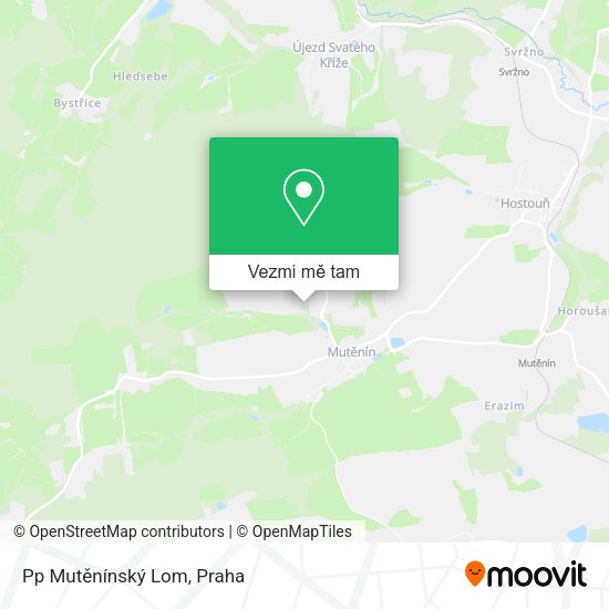 Pp Mutěnínský Lom mapa