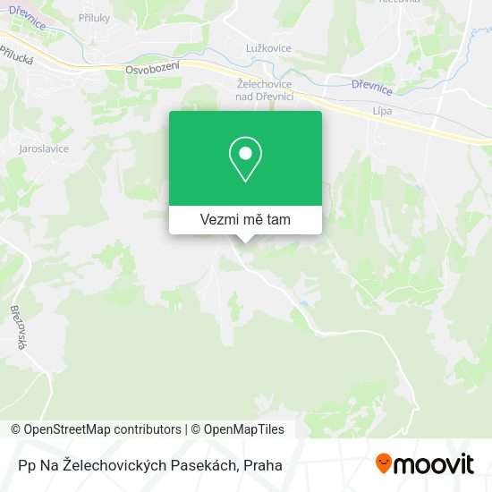 Pp Na Želechovických Pasekách mapa
