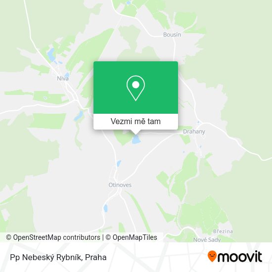 Pp Nebeský Rybník mapa