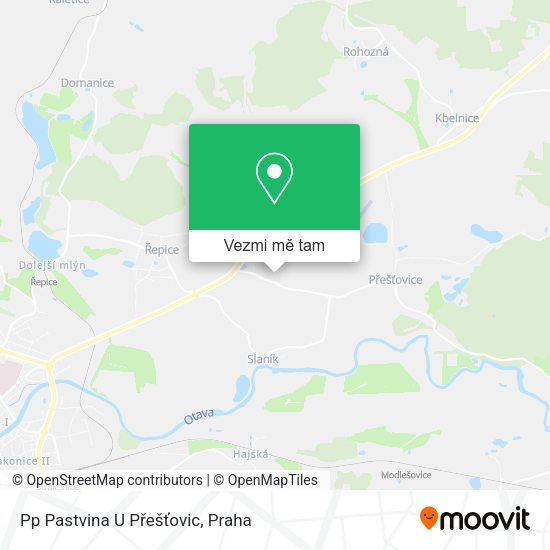 Pp Pastvina U Přešťovic mapa