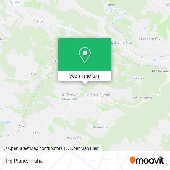 Pp Pláně mapa