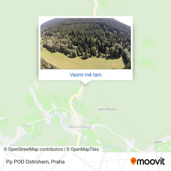 Pp POD Ostrohem mapa