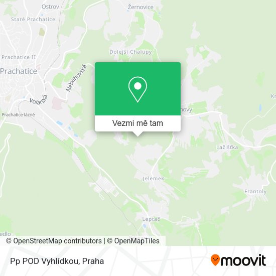 Pp POD Vyhlídkou mapa