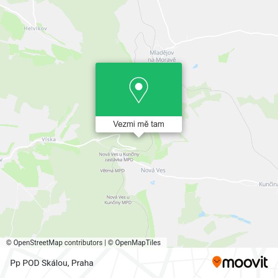 Pp POD Skálou mapa