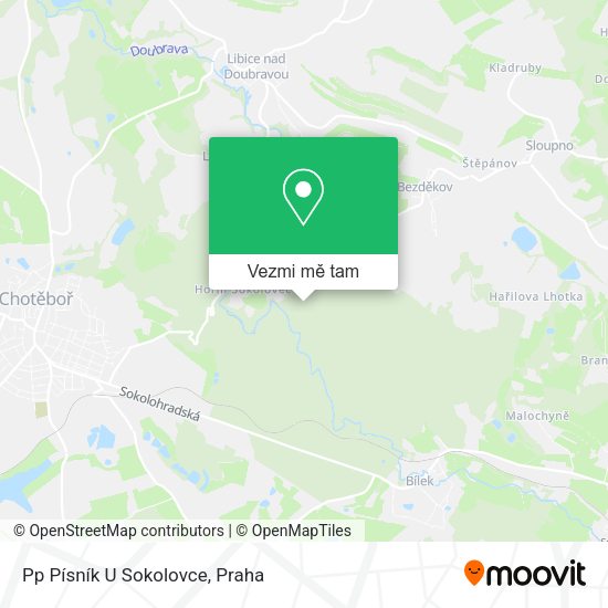Pp Písník U Sokolovce mapa