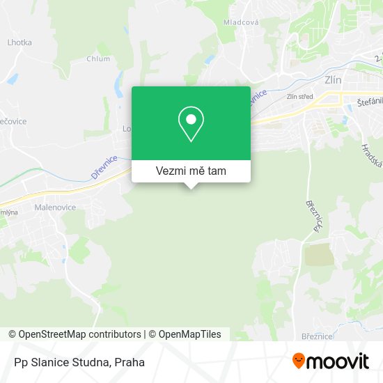 Pp Slanice Studna mapa