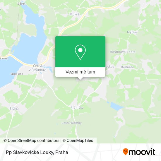 Pp Slavkovické Louky mapa