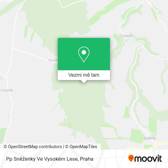 Pp Sněženky Ve Vysokém Lese mapa