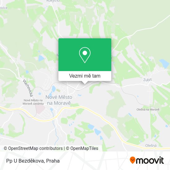 Pp U Bezděkova mapa
