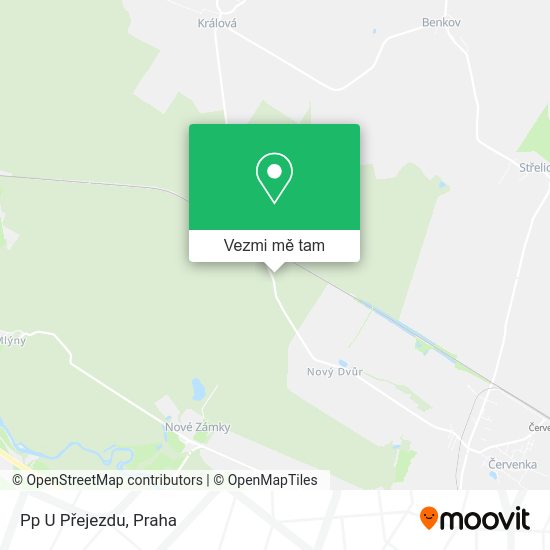 Pp U Přejezdu mapa