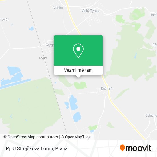 Pp U Strejčkova Lomu mapa