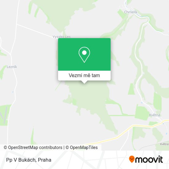 Pp V Bukách mapa