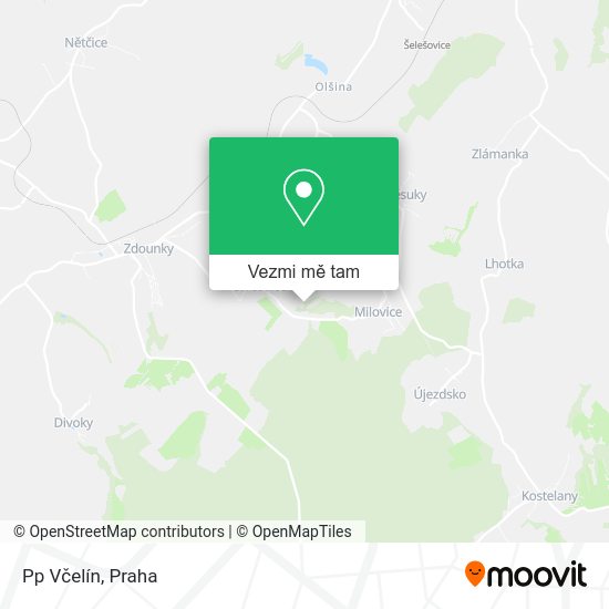Pp Včelín mapa