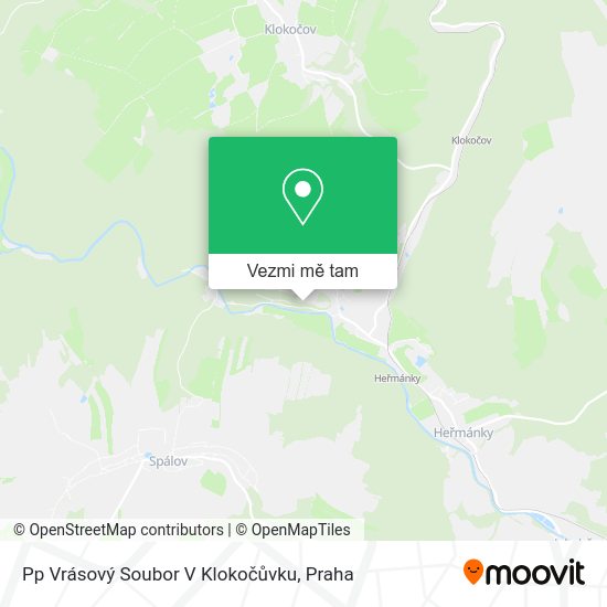 Pp Vrásový Soubor V Klokočůvku mapa