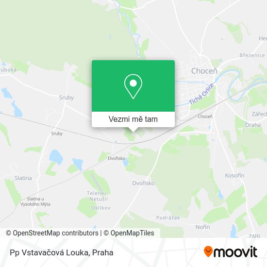 Pp Vstavačová Louka mapa