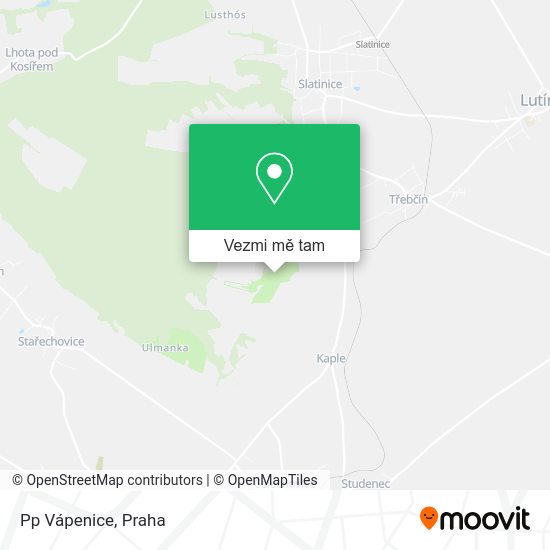 Pp Vápenice mapa