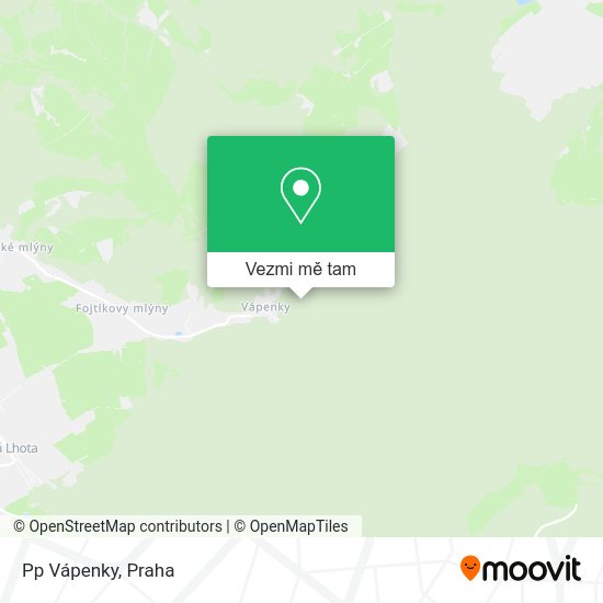 Pp Vápenky mapa