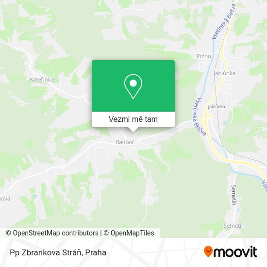 Pp Zbrankova Stráň mapa