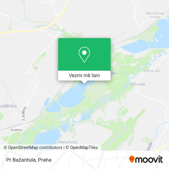 Pr Bažantula mapa