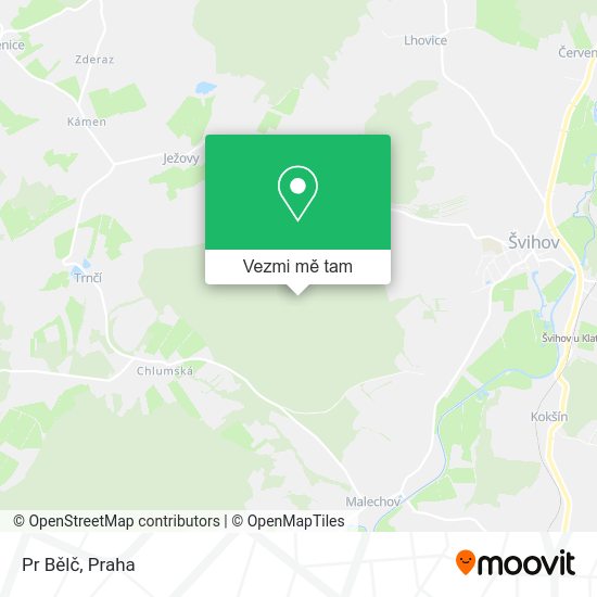 Pr Bělč mapa